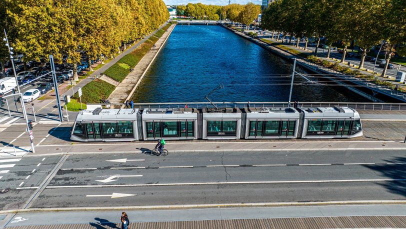 Vue tramway - Rives de l'Orne