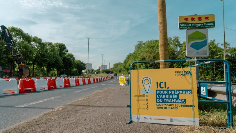 Panneau info chantier tramway- mai 2026