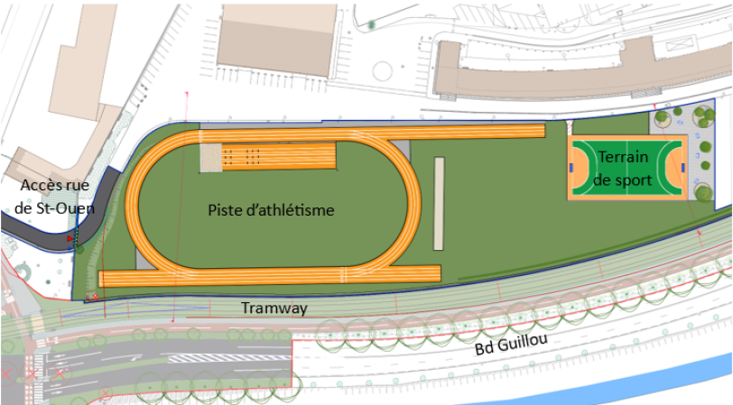 Projet d’aménagement des infrastructures sportives associé au passage du tramway